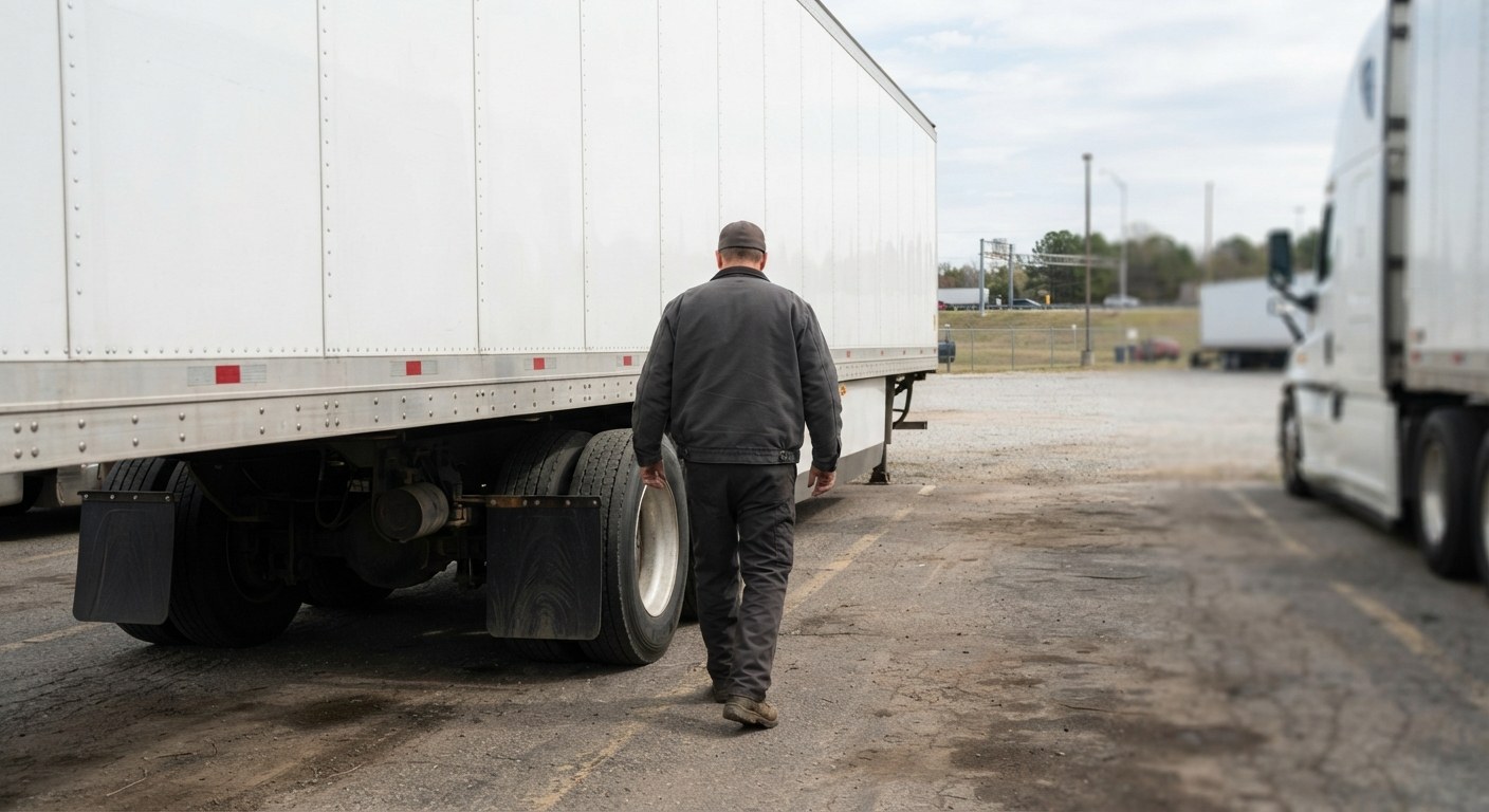 A 53-foot dry van trailer